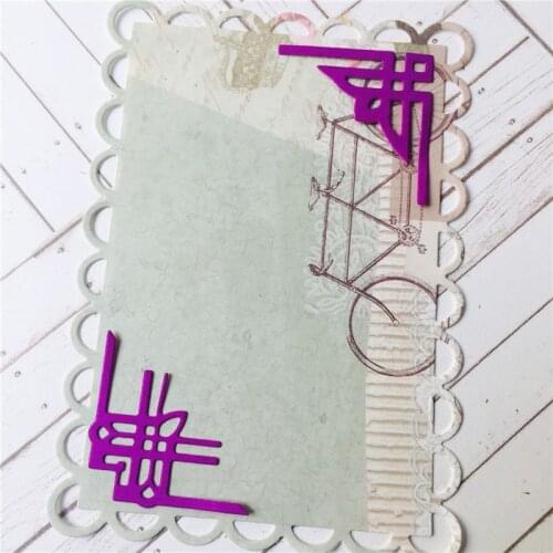 Frame corner Metal Cutting Dies scrapbooking Stencils for Craft Paper DIY envelope edge Scrapbook new dies Cut Template