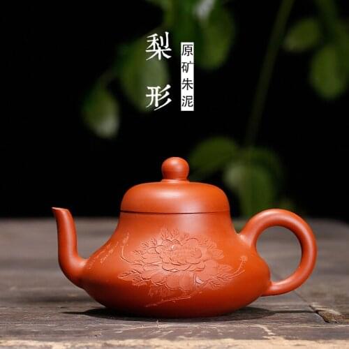 Recommended zhu mud all hand carved authentic pot peony paint with a small number undertakes to blooming flowers pot