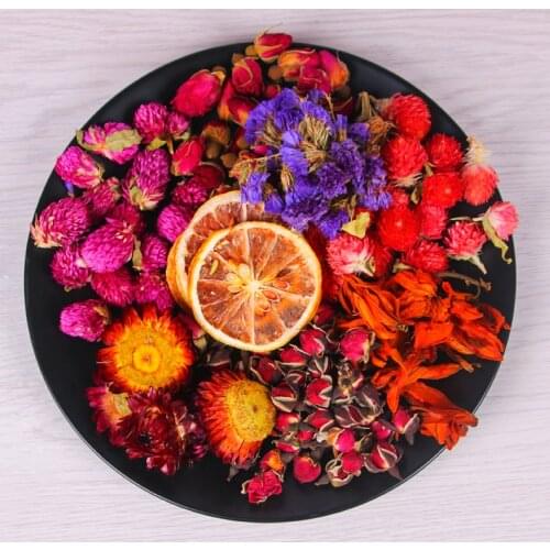 Hand-made Candle DIY Material Dry Flower Candle DIY Production Wax Fragrant Dry Flower Natural Ingredients Scented Candle