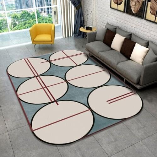 High Quality 3D Geometry Art Carpets For Living Room Bedroom Area Rug Anti-slip Kitchen Floor Mat Fashion Home decoration Carpet