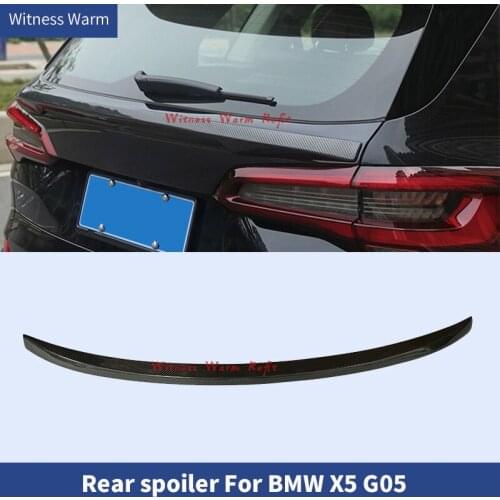 Carbon Fiber FRP Rear Middle Trunk Spoiler for BMW G05 X5 2019 2020 Rear Middle Trunk Wing Spoiler Boot Lid