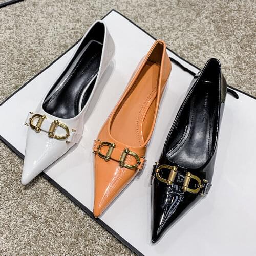 Fashion New Zapatos De Mujer Women Cute Yellow Comfortable Slip on Flat Shoes Lady Pointed Toe Soft Flats Female Shoes