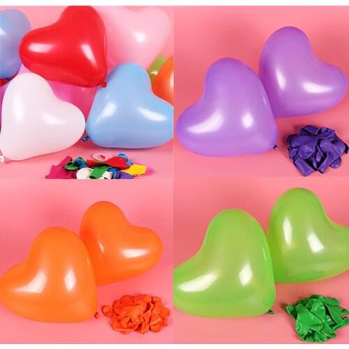 10pc/lot 10inch heart latex balloon birthday party wedding decoration romantic love Valentines Day supplies inflatable