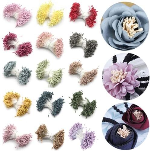 420Pcs/Set Double Heads DIY Artificial Mini Pearl Flower Stamen Pistil Floral Stamen Handmade For Wedding Decor Accessories