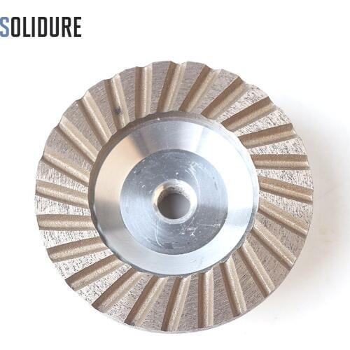 4 inch Grit 35# diamond cup wheels turbo cup grinding Aluminum backer abrasive tools for grinding stone,concrete and tiles