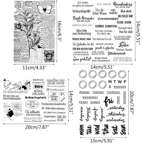 English Sentences Silicone Clear Seal Stamp DIY Scrapbooking Embossing Photo Album Decorative Paper Card