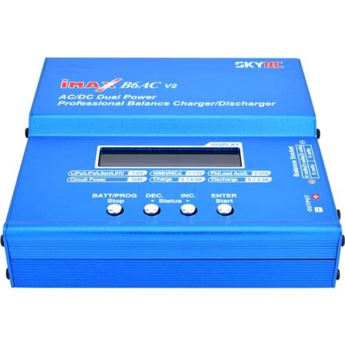 New Arrival SKYRC iMAX B6AC V2 RC Charger 50W 6A Balance Charger Discharger Digital LCD Screen Li-ion Nimh Nicd Lipo Battery