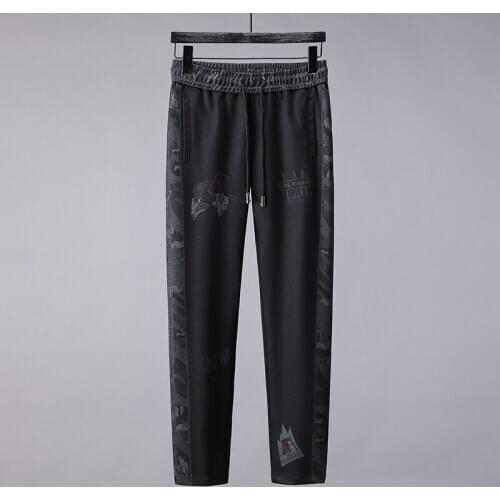 Mens Casual Pants Men 2021 Spring New Black Streetwear Joggers Trousers Fashion Solid Color Loose Trousers Pencil Pants For Men