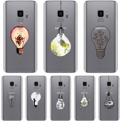 Back Cover For Samsung Galaxy S8 S9 Plus S5 S6 S7 Edge Art Flower light Soft Phone Case Silicone For Samsung Galaxy Note 9 8 5 4