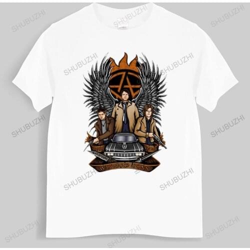 Summer t-shirt men brand teeshirt Supernatural T-Shirt Winchesters Wayword Sons Tee Shirt Mens T-shirt Euro size TOPS