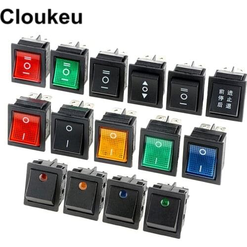 KCD4 LED 4Pin/6Pin 2Files/3Files Power Button Rocker Switch 16A/250V 20A/125V