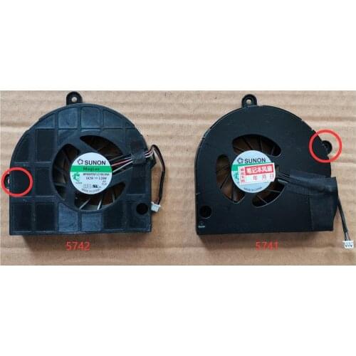 Original CPU Cooler Fan For Acer Aspire 5740 5741 5742 5742G 5551 5552 5552G 5251 5252 TM5740G TM5741 TM5742G DELTA KSB06105HA