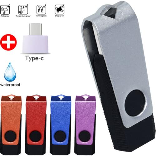 Metal Rotation USB Flash Drive 2.0 Pen Drive 4GB 8GB 16GB 32GB 64GB High Speed Usb Stick 2. 0 Flash Drive Pendrive Memoria USB