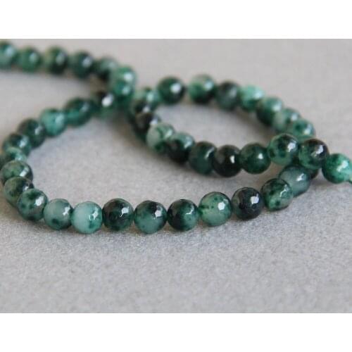 Min Order1) 8mm Fashion Multicolor Green Onyx Beads Round Shape Loose DIY Stone 15inch Fashion Jewelry Making Design Wholesale