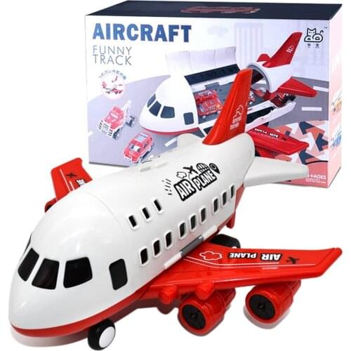 Large Simulation Aircraft Plane Carrier Vehicle Inertia Airplane Alloy Truck Aircraft Storage Transport Classic Toys Kids Gifts