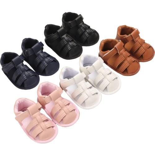 2021 Fashion Newborn Baby Girls Closed-Toe Sandals, Summer Beach Flat Shoes Non-Slip Infant Prewalkers