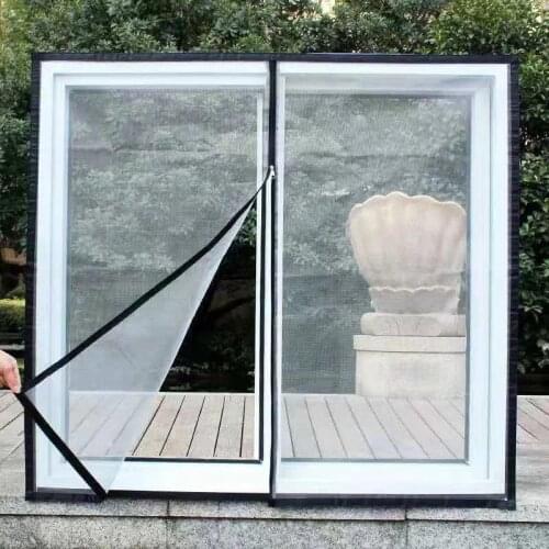 Zipper Mosquito Net, Window Mosquito Net Velcro Anti-mosquito Netting Custom Anti-mosquito Screen Window Size Can Be Customized