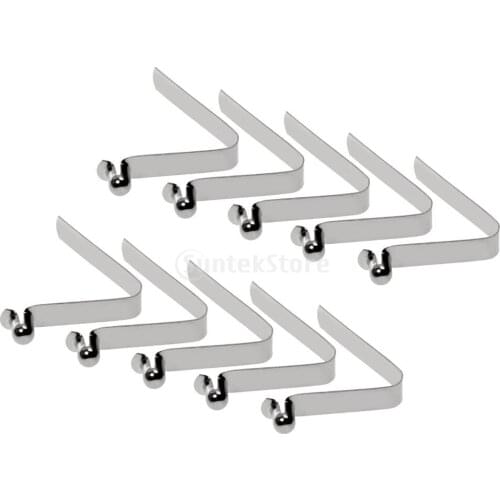 Lot 10pcs Kayak Paddle Push Button Tent Awning Pole Spring Snap Clips Locking Tube Single Pin