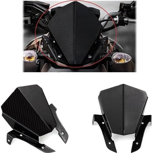 Carbon Fiber Motorcycle Front Wind Deflector Accessories Windshield for Yamaha MT-07 MT07 FZ07 FZ-07 2013 2014 2015 2016