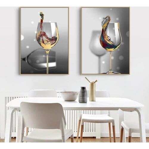 Cup Poster Abstract Modern Home Decor Fashion Cuadros Canvas Prints Wall Art Pictures For Living Room Wall Painting No Frame