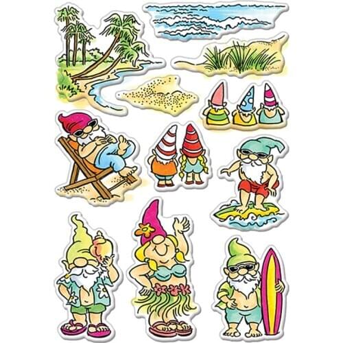 Gnome Beach Clear Stamps For DIY Scrapbooking Paper Cards Transparent Stempels Silicone Seal New 2020 Stamp