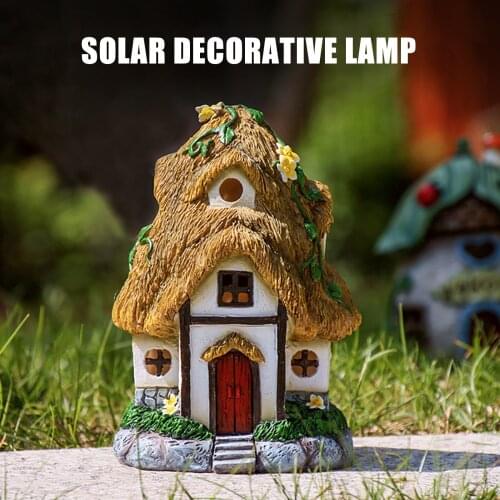 Solar Garden Statue Villa Outdoor Villa Statuette Decoration