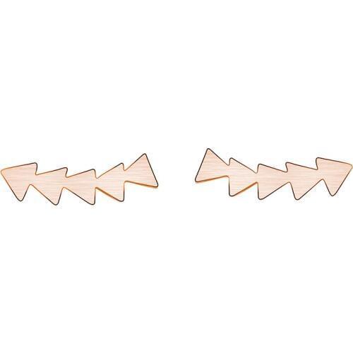Stainless Steel Triangle Line Earings Fashion Jewelry Women Minimalism Brincos 2017 Pink Gold Ear Studs Best Friend Gifts Aros