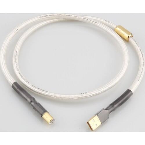 Hi-End USB cable Audiocrast A26 OCC silver plated USB audio cable data USB cable DAC USB hifi cable A-B usb cable