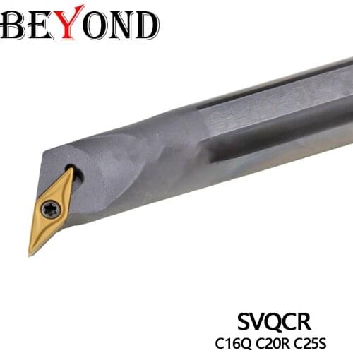 BEYOND C16Q C20R C25S SVQCR Tungsten Steel Carbide Boring Bar High Quality Internal Turning Lathe Tool Holder CNC