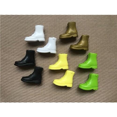 Doll Shoes High Heels Slope Heel Martin Boots Slipper Fashion Shoes for 1/6 FR/PP Doll DIY Doll Parts