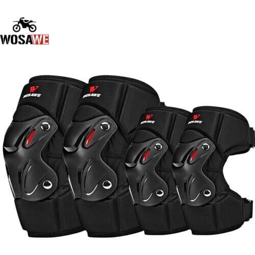 WOSAWE Motorcycle Kneepads Elbowpads upgrade Motocross Knee Protection Moto Racing Protective Gear Motorbike MTB Knee Elbow Pads