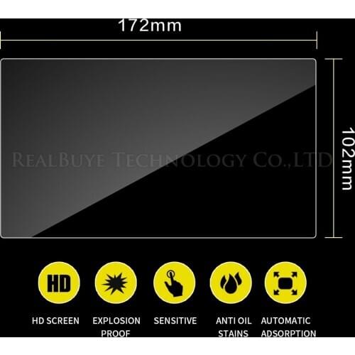 Tempered glass for Car GPS Navigation Multimedia Screen 172*102mm 172*103mm 173*95mm 173*97mm 174*104mm 175*97mm