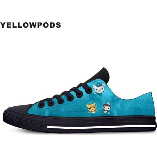 Womens Flats Classic Canvas Shoes Anime Cartoon Octonauts Hot Cute Custom Logo Image Printing Mesh Breathable Outdoor Shoes