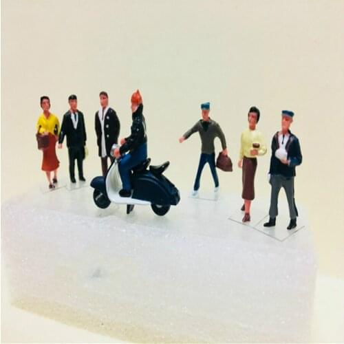 1set/lot architecture ho scale plastic model worker figure