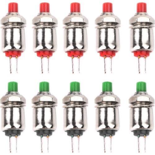 10pcs DS-402 5mm Mini Push Button Switch Spring Return Micro Switches 0.5A 125V