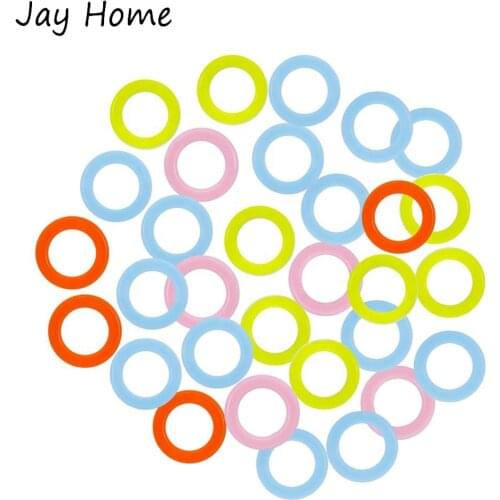 100Pcs Random Color Knitting Stitch Markers Rings Crochet Locking Stitch Markers Knitting Stitching Counter Needle Clip Circles