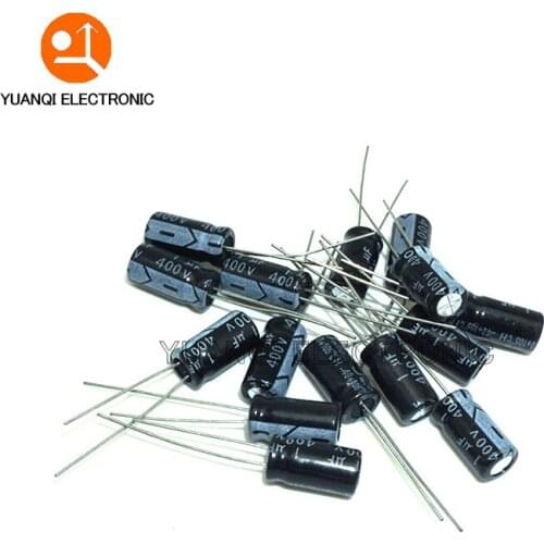 400V Aluminum Electrolytic Capacitor 1UF 2.2UF 3.3UF 4.7UF 6.8UF 10UF 15UF 22UF 33UF 47UF 68UF 82UF 100UF 120UF 150UF 220UF