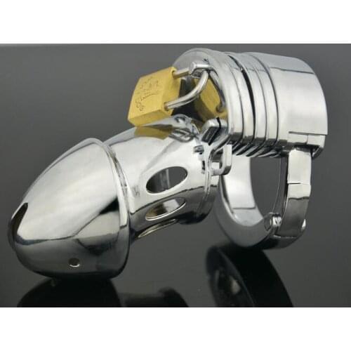 5 size ring adjustable metal chastity device BDSM bondage Cock Cage Penis Lock,sex toys for male chastity cage sex toys