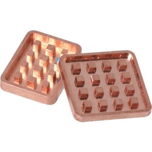 5PCS Copper Heat Sink Adhesive Back Heatsink Cooler for VGA GPU Miniature Radiator DDR3 Memory IC Chipset Cooling