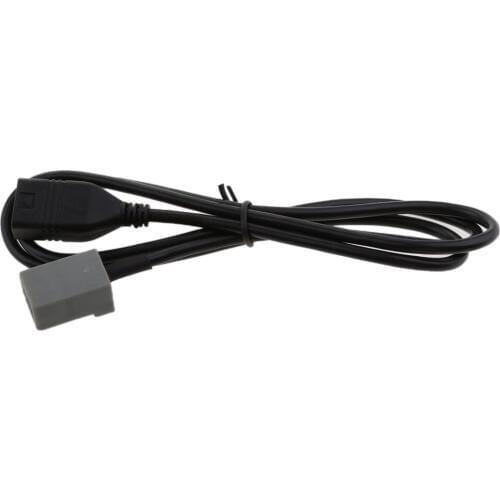 90cm Black Durable Car Music USB Aux Female Cable Adapter for Honda Civic