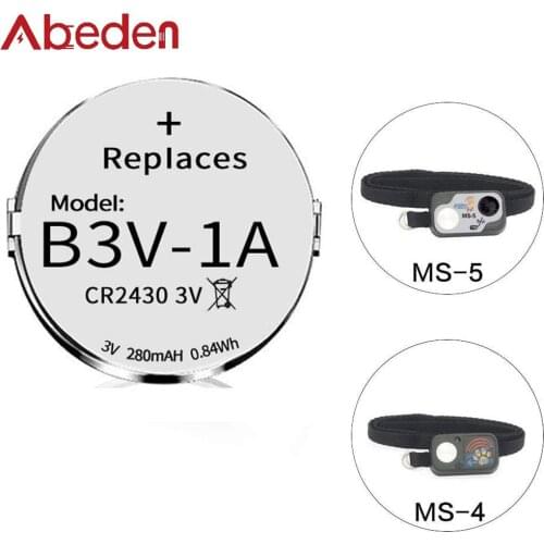 Abeden 8 Packs 3V Replacement Batteries Compatible with High Tech Pet Single Electronic Collar Battery for Model MS-4 and MS-5