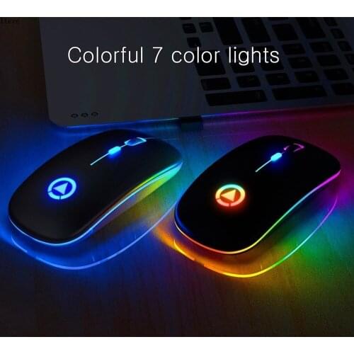 WIRELESS MOUSE Bluetooth 5.0 Rechargeable Mouse Wireless Computer Silent Mause LED Backlit Ergonomic Gaming Mouse For Laptop PC