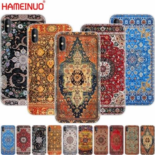 HAMEINUO Persian carpet Floral pattern Art cell phone Cover case for iphone X 8 7 6 4 4s 5 5s SE 5c 6s plus