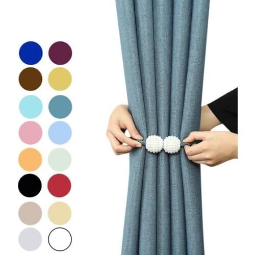 Curtain Holders Tieback Buckle Clips Creative Pearl Magnetic Curtain Clip Strap Ball Buckle Curtain Accessories Home Decors