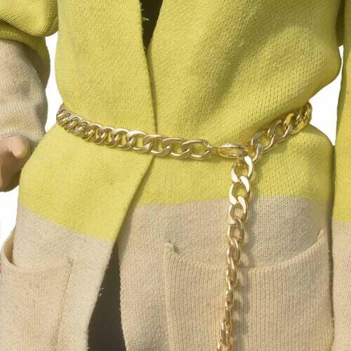 Girls Chain Waist Belt Punk Cinturones Jeans Dress Ceinture Pants Metal Ceinture Femme Hiphop Ceinture Handmade Belts For Women