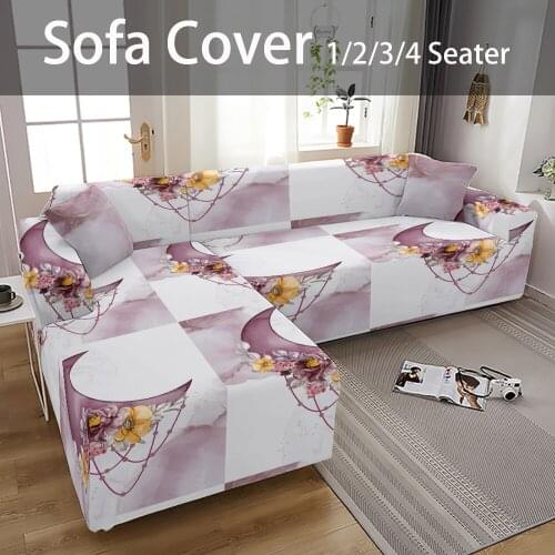 Space Style Elastic Sofa Cover Plaid On The Sofa Couch Covers For Sofas Moon Pattern Pet Furniture Living Room Upholstery Seat