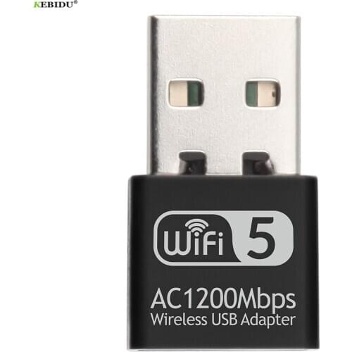 Hot Sale 1200Mbps USB Wifi Adapter 5.8GHz/2.4GHz Wifi Receiver Wireless Network Card USB2.0 wifi High Speed Wifi Adapter