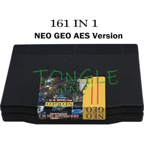 New Arrival Arcade Cassette 161 in 1 NEO GEO AES multi games Cartridge NeoGeo 161 in 1 AES version for Family AES Game Console