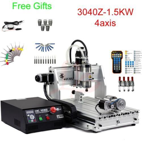 Mini cnc router machine 3040 cnc milling machine with handwheel control water-cooled spindle