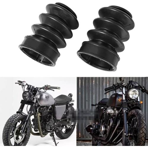 Motorcycle Gaiters Gators Boots 2Pcs Rubber Fork Dust Cover For Harley for Sportster for Dyna FX XL 883 Accessories